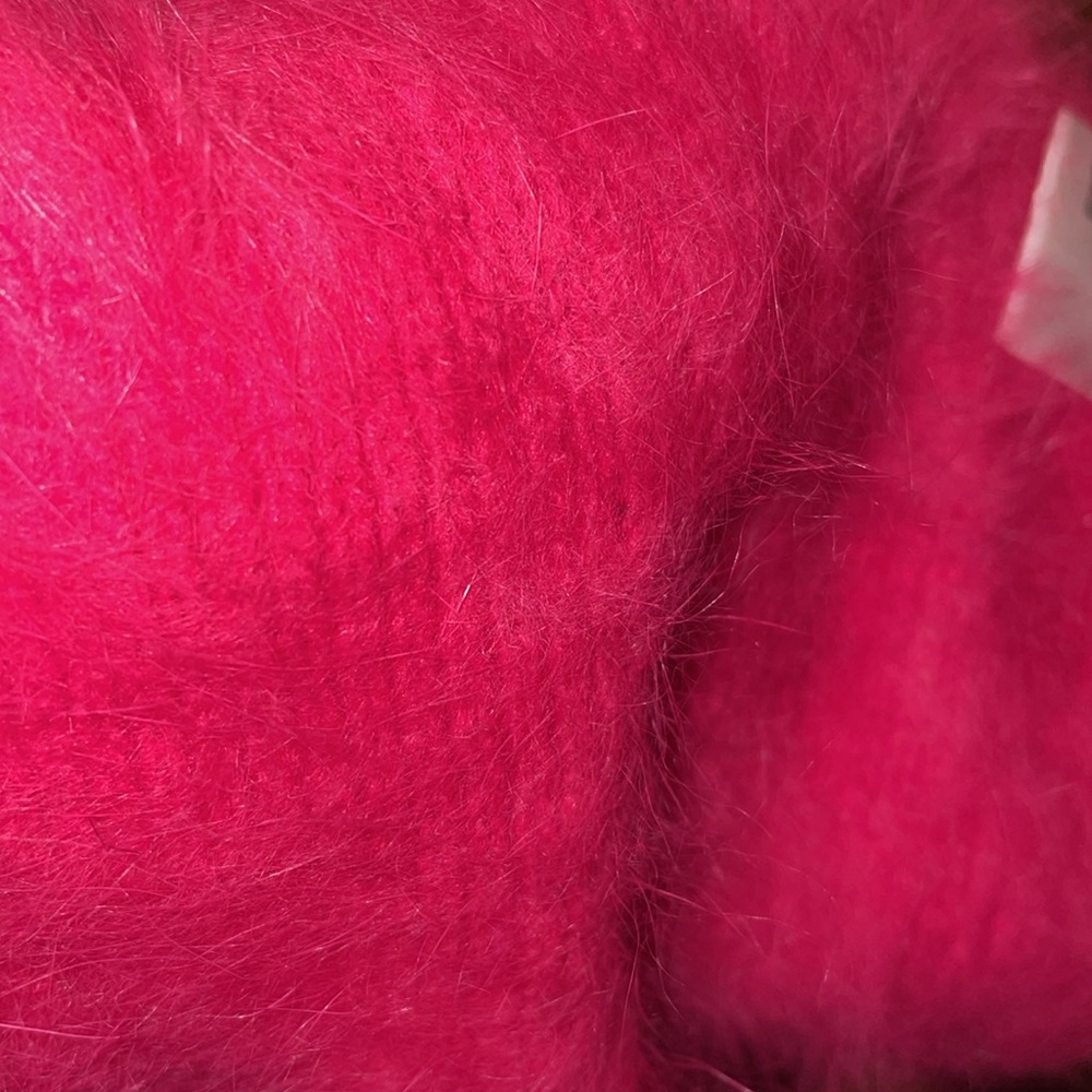 Fashion Angora Barbie core hot pink scarf medium super soft warm - Picture 6 of 8